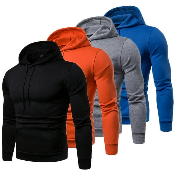 Men/'s Winter Hoodies Slim Fit Hooded Sweatshirt Outwear Sweater Warm Coat Jacket